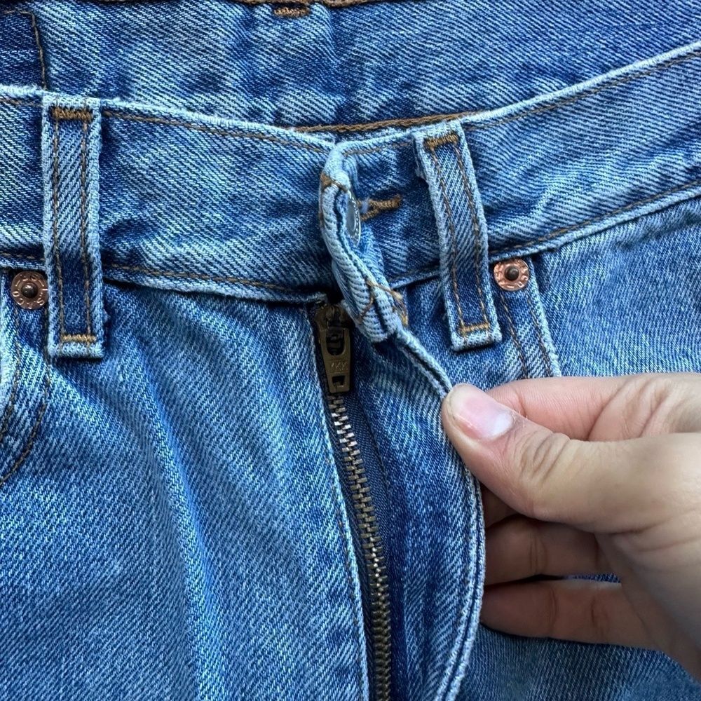 Levi's VTg 90s 501 Denim Jeans 32x30 Blue Straight Leg Five Pocket - Picture 5 of 6